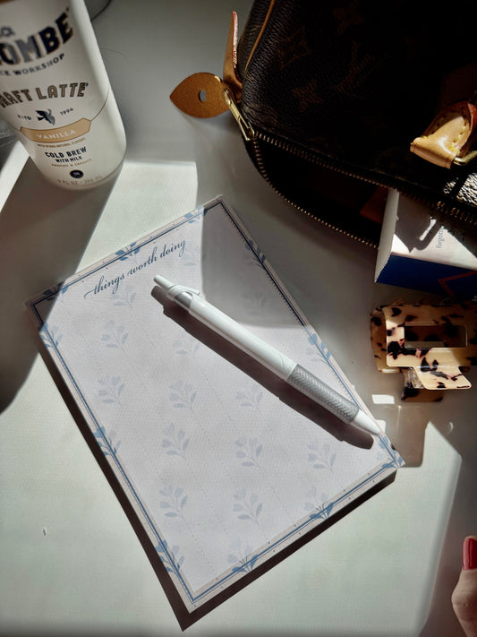 'Things Worth Doing' Notepad